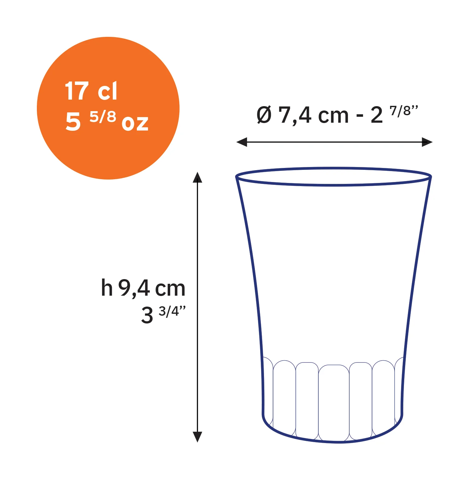 AMALFI - Tasse en verre transparent 17 cl (Lot de 4) - Image 5