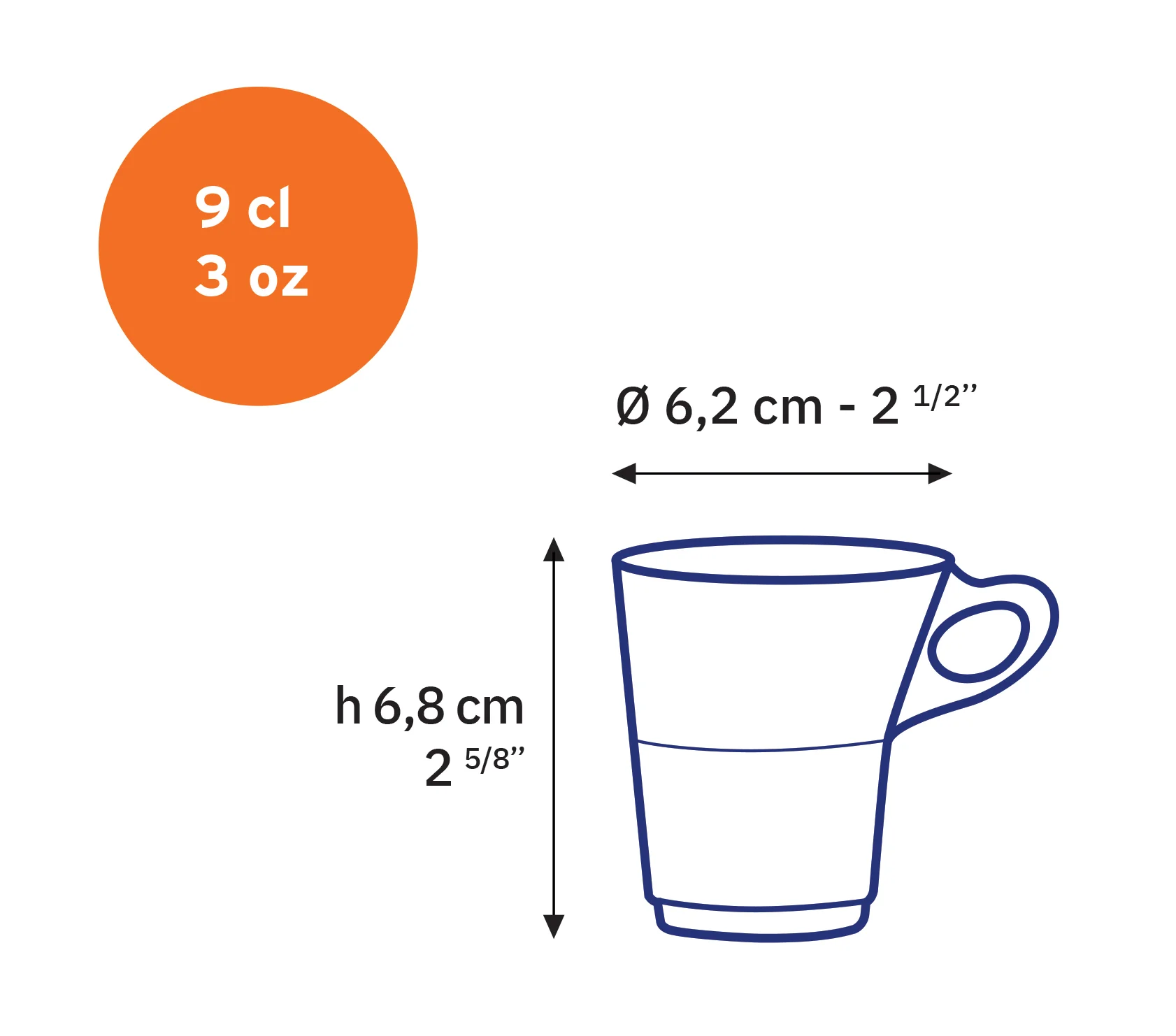 Caprice - Tasse en verre transparent 9 cl  (Lot de 6) - Image 4