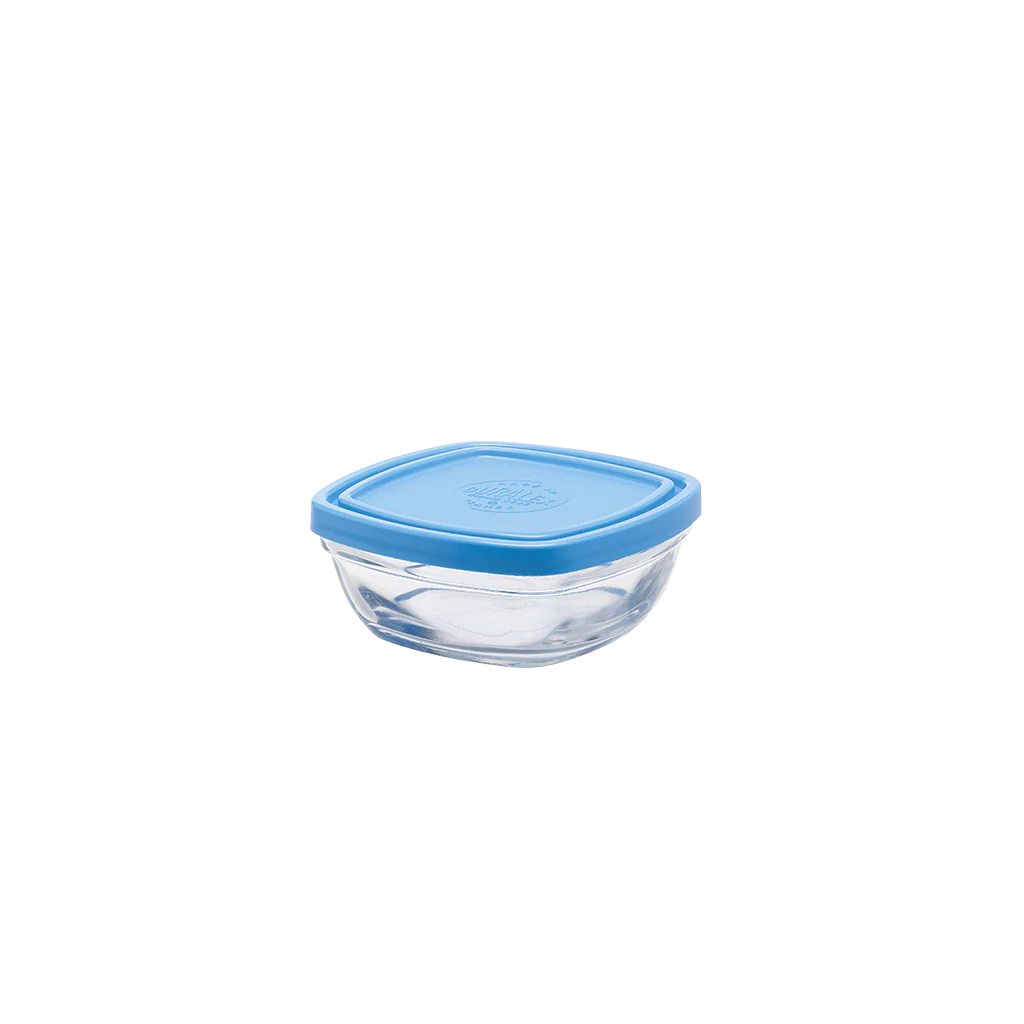 Freshbox - Boite de conservation carrée couvercle bleu 30cl - Image 3
