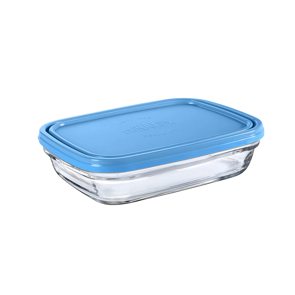 Freshbox - Boite de conservation rectangulaire couvercle bleu 80cl - Image 3