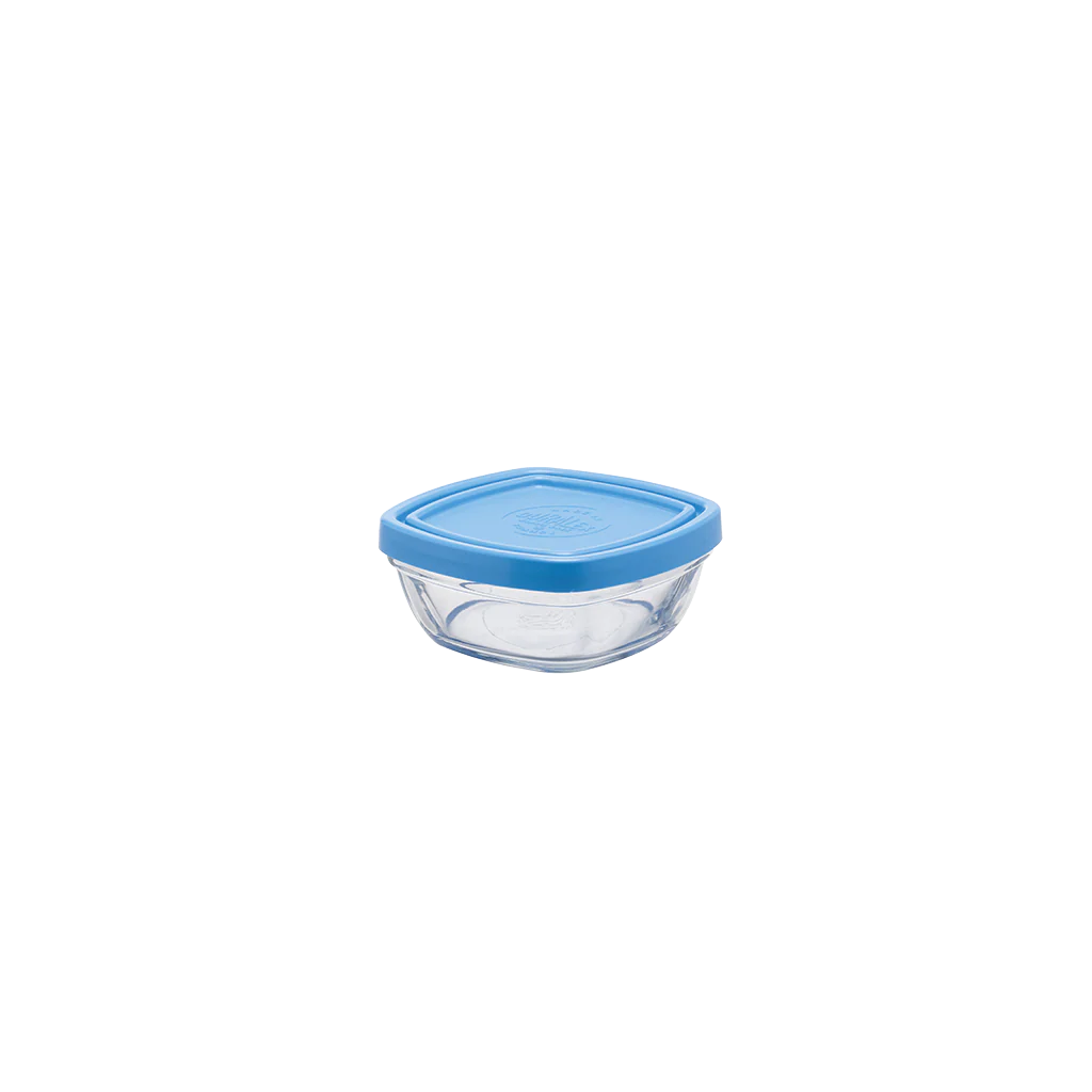 Freshbox - Boite de conservation carrée couvercle bleu 15cl - Image 3
