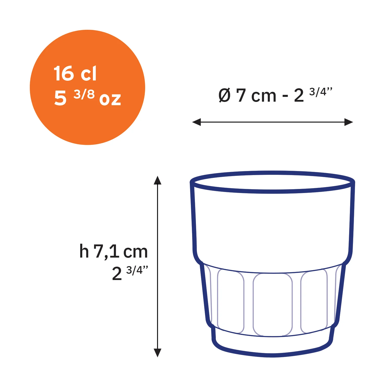 Lola - Verre transparent 16cl (Lot de 6) - Image 3