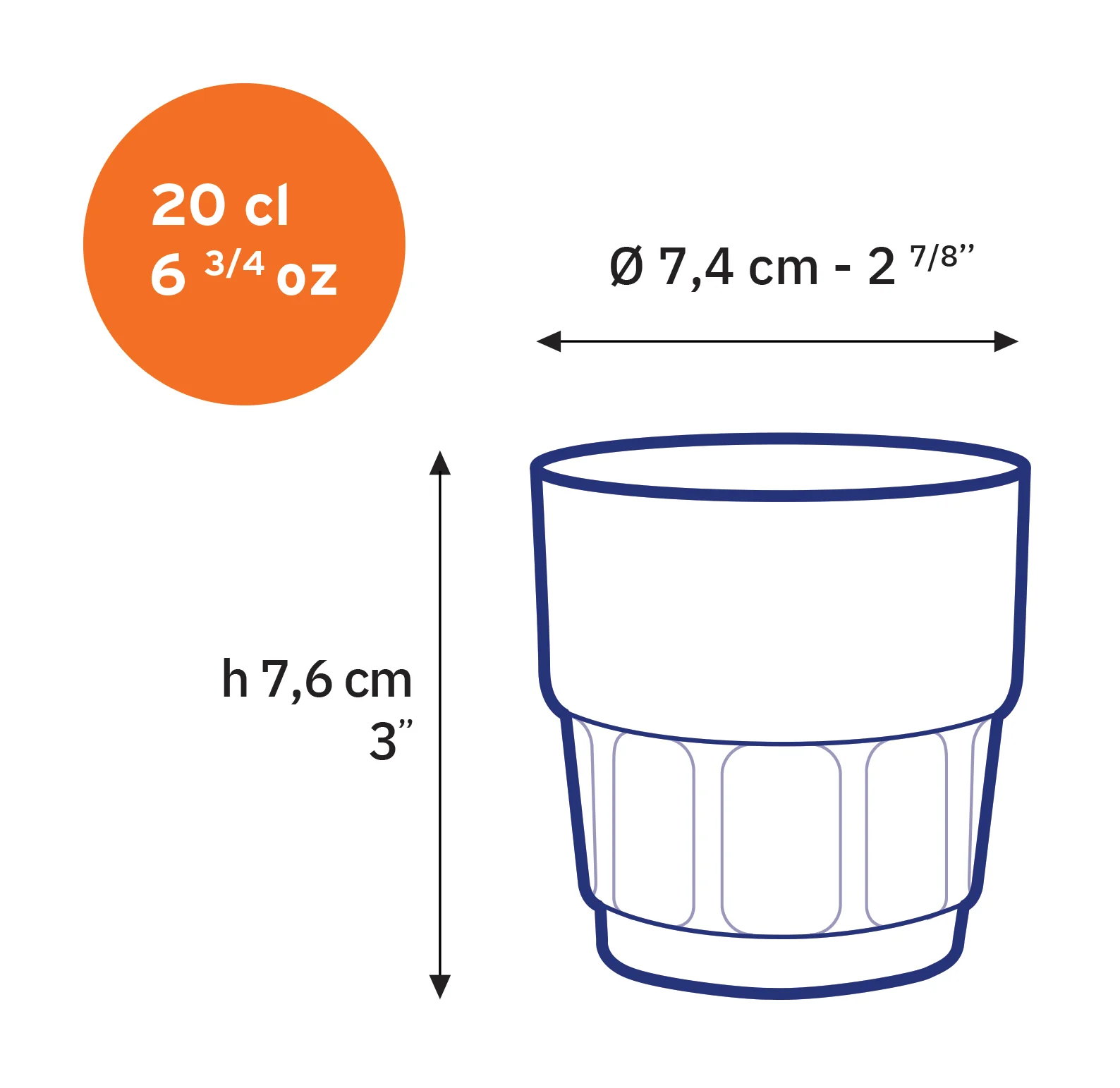 Lola - Verre transparent 20cl (Lot de 6) - Image 4