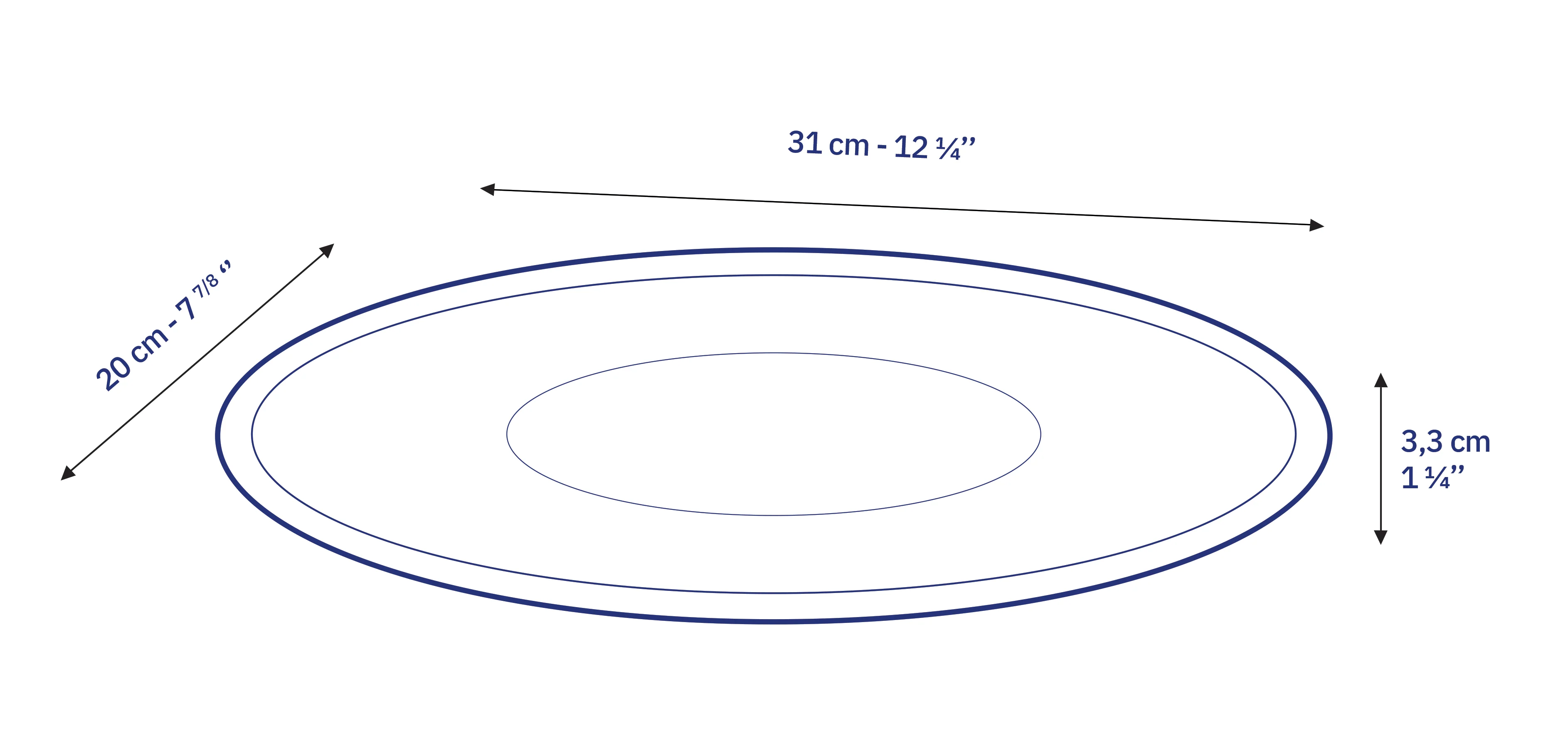Lys - Plat de service en verre transparent ovale 31cm - Image 6