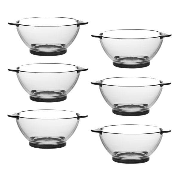 Lys - Bol en verre transparent à oreilles 51cl (Lot de 6) - Image 3