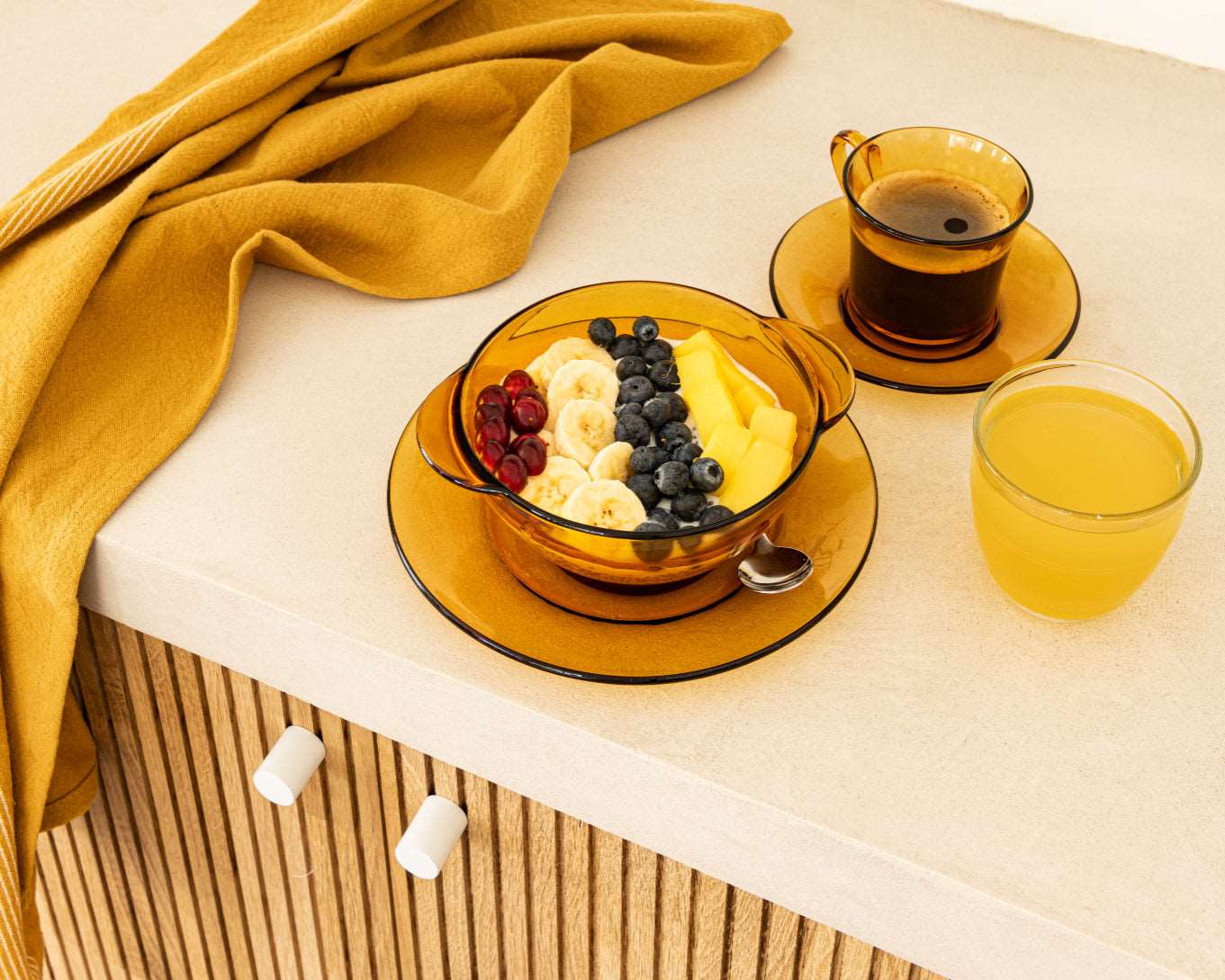 Lys - Tasse en verre Vermeil 18 cl (Lot de 6) - Image 3