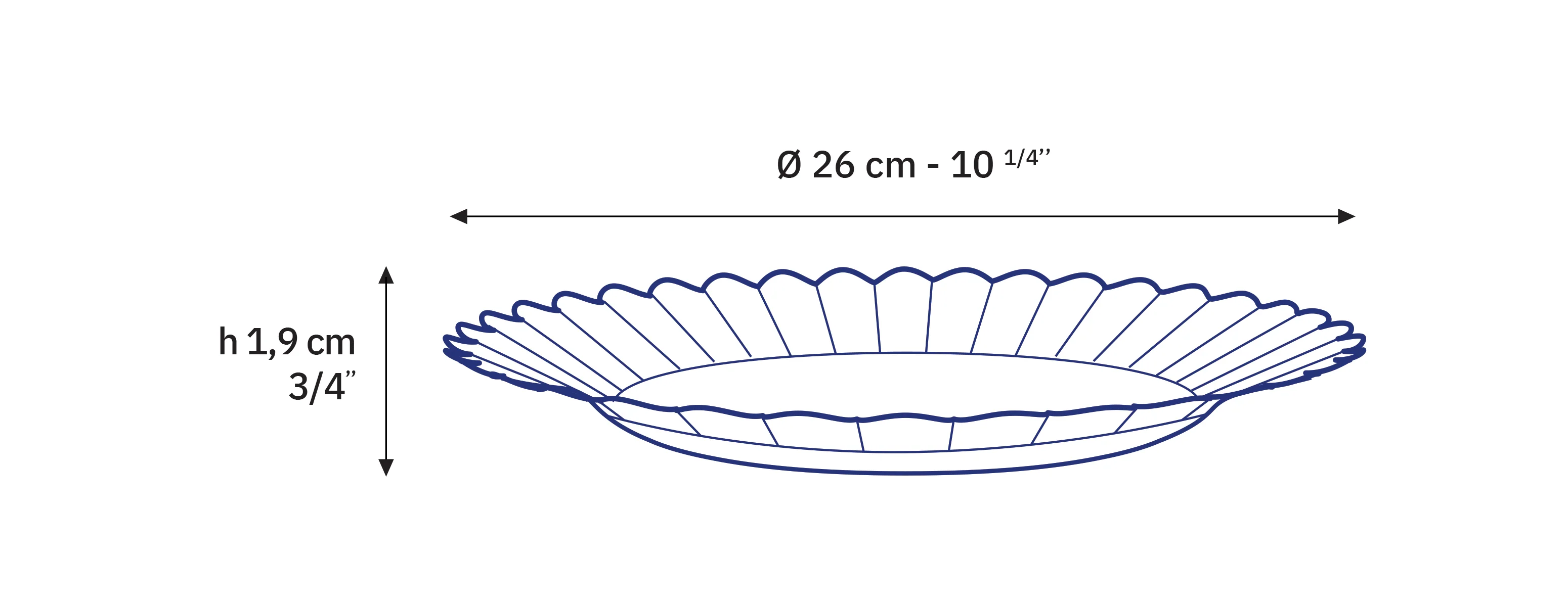 Picardie - Assiettes transparentes x6 - 26cm - Image 3