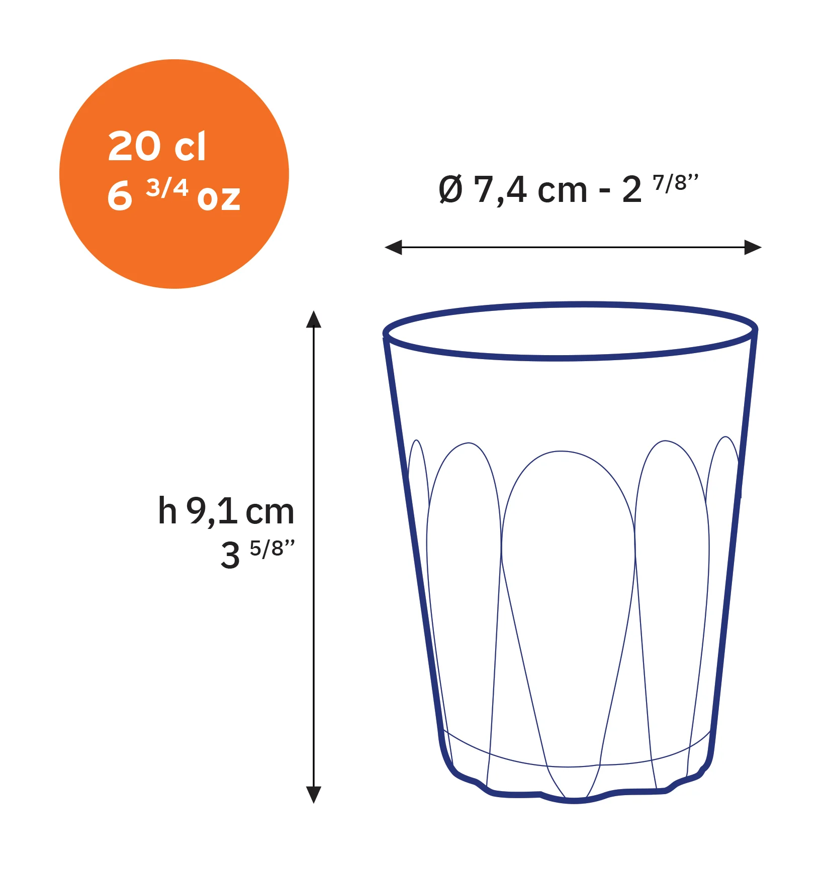 Provence - Verre transparent 20cl (Lot de 6) - Image 5
