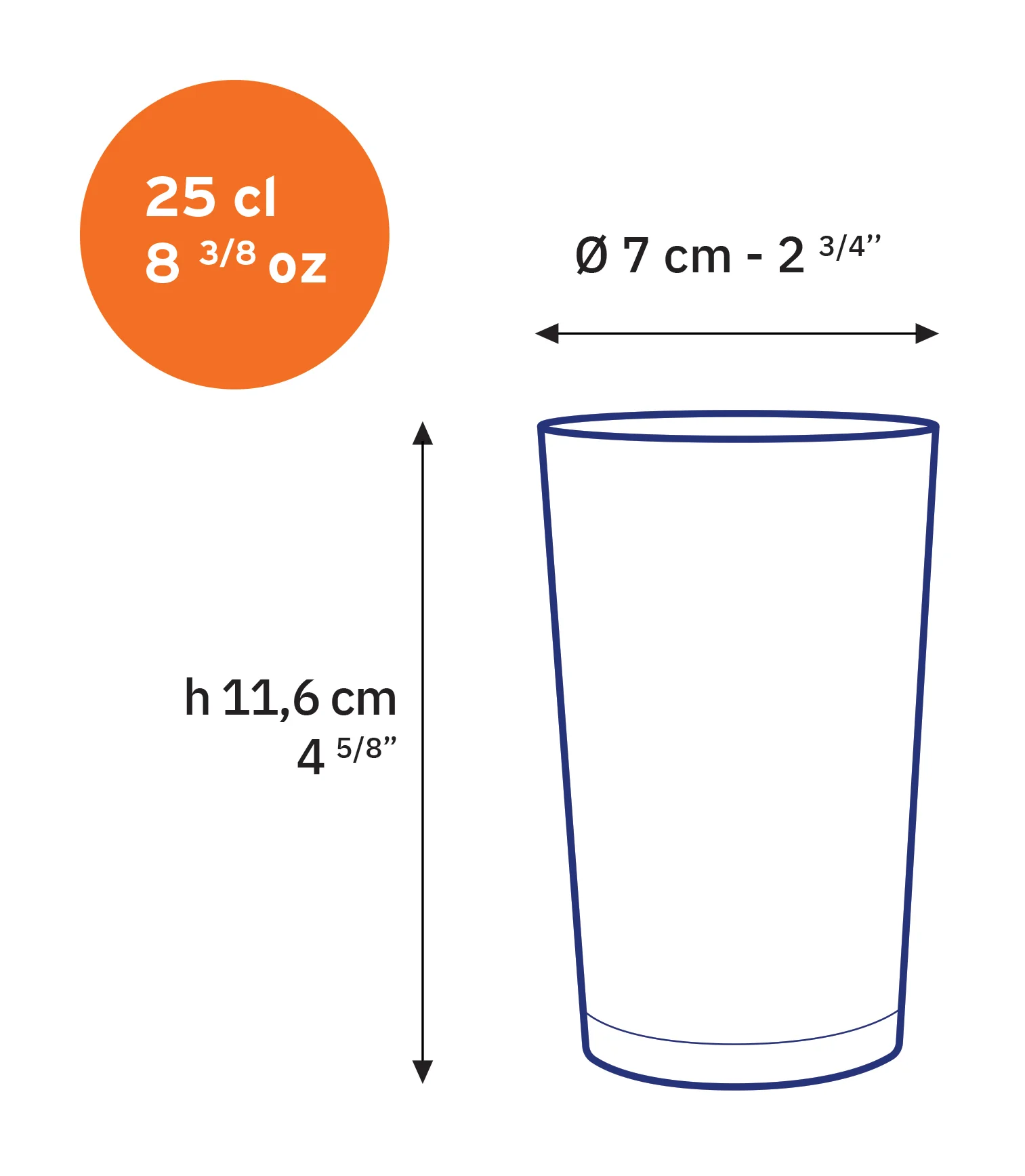 Unie - Verre transparent 25 cl (lot de 6) - Image 4