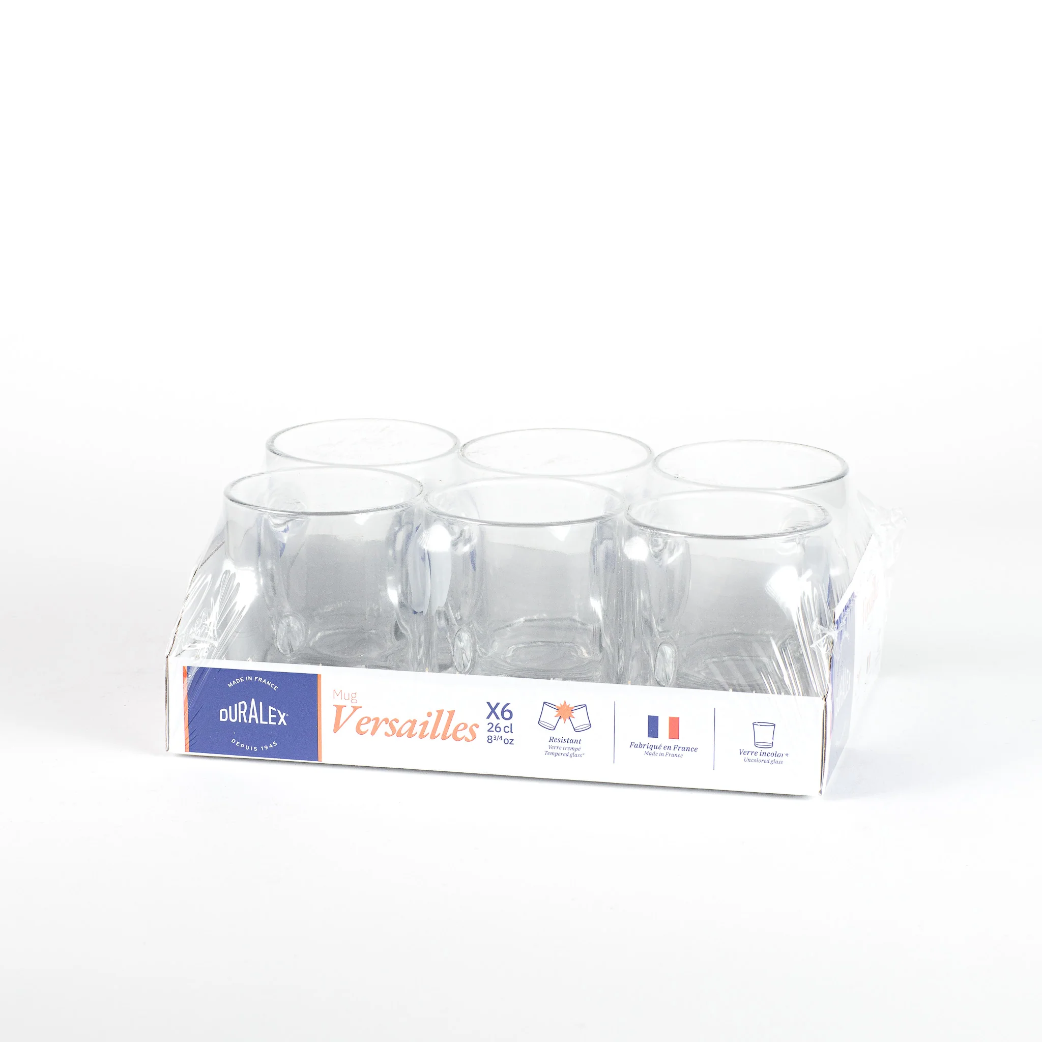 Versailles - Mug en verre Transparent 26 cl (Lot de 6) - Image 5