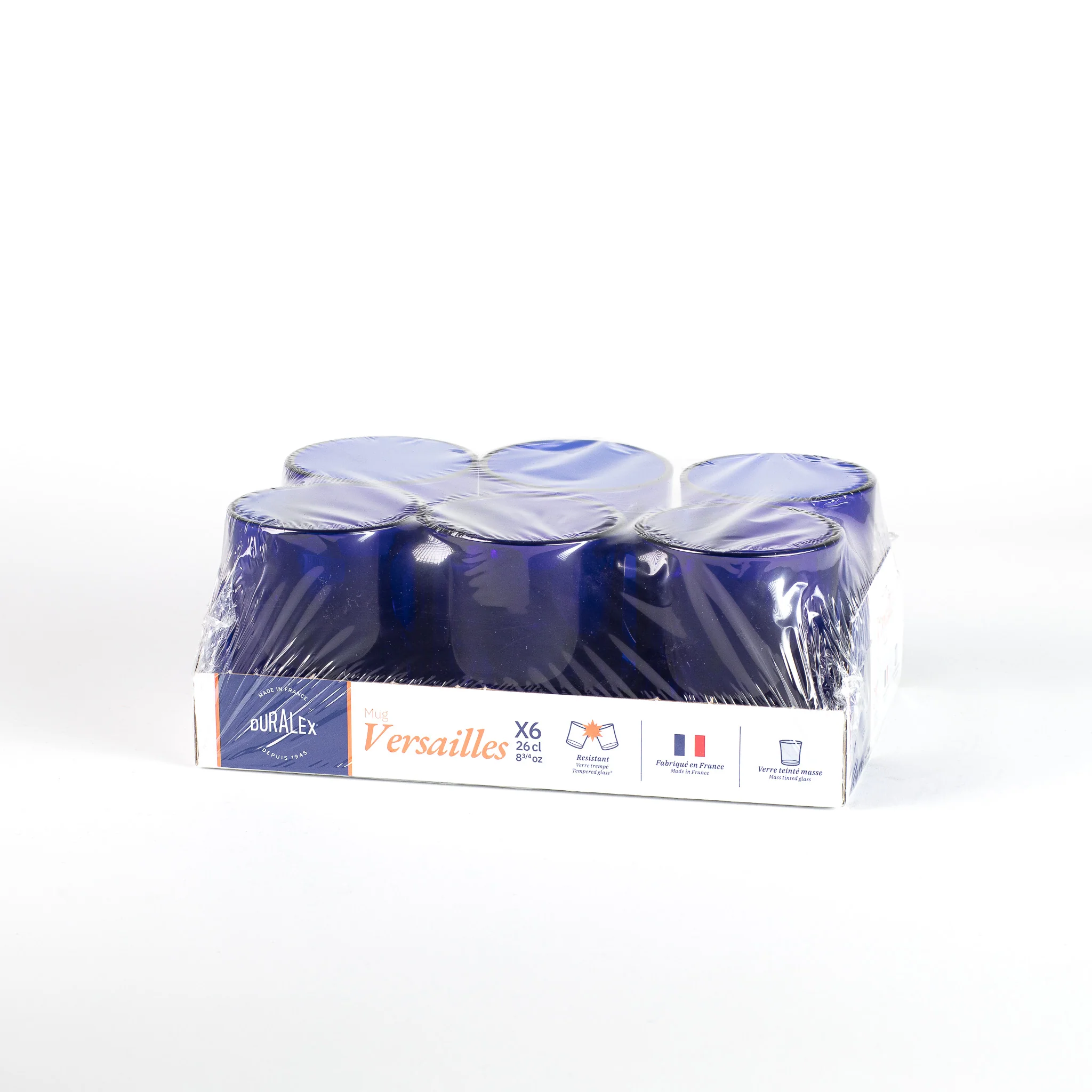 Versailles - Mug en verre Saphir 26 cl (Lot de 6) - Image 4
