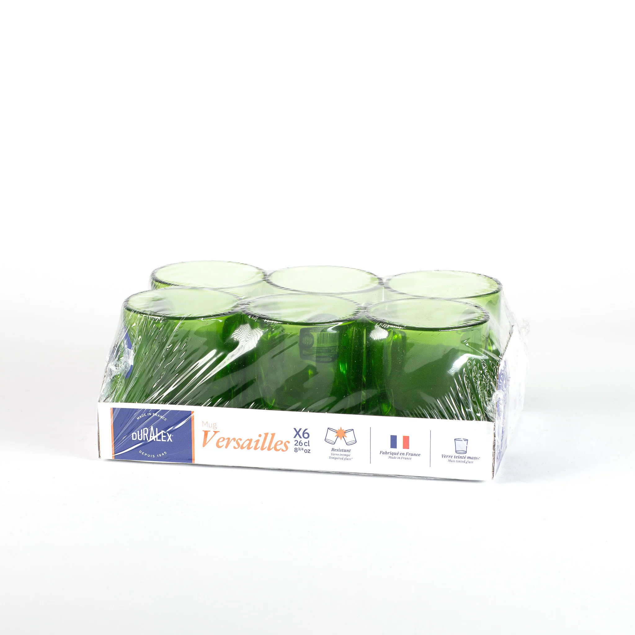 Versailles - Mug en verre Vert 26 cl (Lot de 6) - Image 4